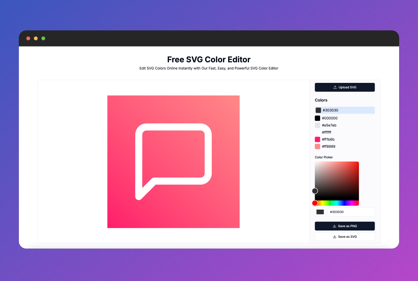 SVG Color Editor Features